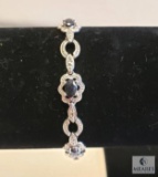 Sterling Silver Sapphire Bracelet