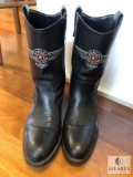 Mens Harley Davidson Riding Boots Size 10M