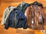 Lot Assorted Mens Totes - North Face Jacket, Leather Coat, LL Bean and more