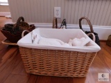 Lot of Assorted Wicker Baskets and Decorations