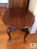 Broyhill Wood Side Table Queen Anne Style w/ Single Drawer