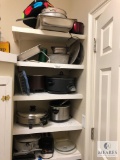 Pantry Lot - Pressure Cooker, Crock-Pots, Toaster & Assorted Bake Ware