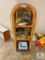Wicker Shelf Unit and Contents (PICKUP ONLY)