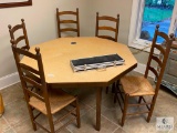 Card Table with Five Chairs and Poker Set (PICKUP ONLY)