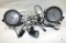 Lot of Assorted Strobe Lights and DJ Stage Lights and Drop Cords