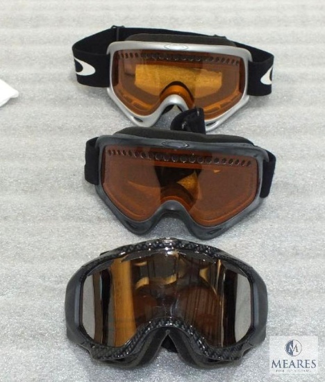 Lot of Three Pairs of Oakley Ski Masks