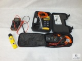 Lot Klein Tools 600A Clamp-On Meter, Digital Manometer and Southwire Multimeter