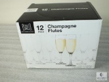 Salt 12 Piece Champagne Flutes - New in the Box