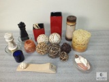 Lot of Decorative Vases, Candles, Candle Holders and Potpourri