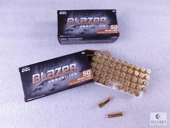 100 Rounds CCI Blazer .38 Special Ammo. 125 Grain FMJ (2 Boxes Of 50)
