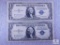 Two 1935 G $1.00 Silver Certificate