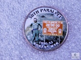 Korean War Stickered Commemorative Kennedy Half