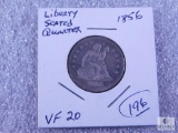 1856 Liberty Seated Quarter