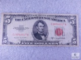 1953-B $5.00 Red Seal U.S. Note