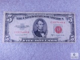 1953-B $5.00 Red Seal U.S. Note