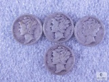 Mercury Dimes 1939, 1941, 1943, 1944