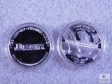 Two History Channel Club Proof Tokens