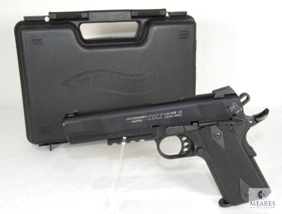New Walther Colt 1911 Rail Gun .22 LR Semi-Auto Pistol