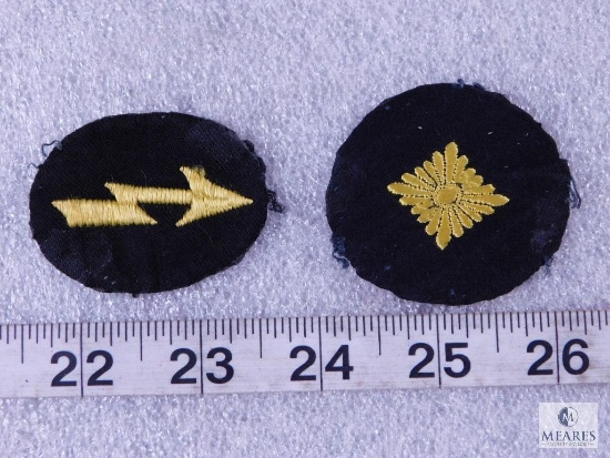 German SS Badges; News Activity Signal Badge & Sleeve Rank Badge