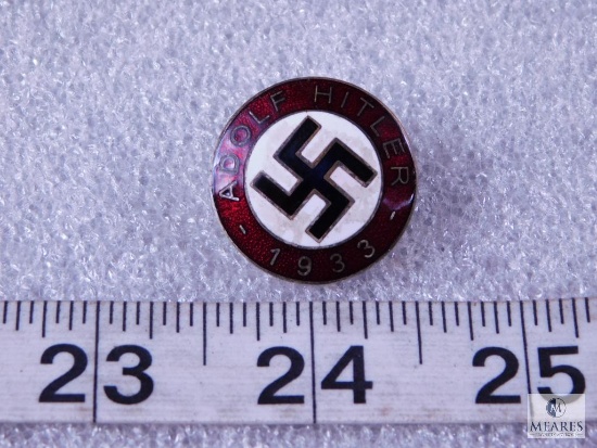 German Nazi Adolf Hitler 1933 Enameled Pin