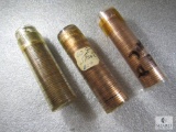 Three Rolls of Mixed Lincoln Cents