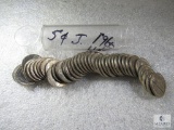 Roll of 1960 Jefferson Nickels