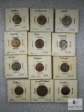 Sheet of Mixed Foreign Coins