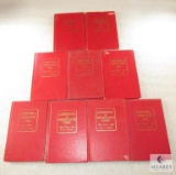 Lot of Nine Collectible Red Books - Various Years