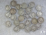 Approximately One-Half Roll of Mixed Date and Mint Mercury Dimes