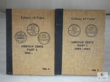 Library of Coins: Lincoln Cents Parts 1 and 2 (Both Incomplete)