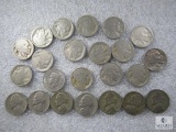 Mixed Nickel Lot - Buffalo, Jefferson and Foreign