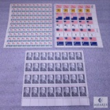 Lot of Three US Stamp Sheets