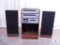 Pilot Vintage Console Stereo System (Record, Radio & Cassette) with 2 Floor Speakers