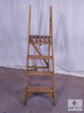 Vintage Wood 3 Step Ladder