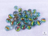 Bag of Assorted Vintage Large Glass Marbles