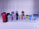 Lot of Assorted Tumblers, Coffee Mugs and Water Bottles