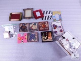 Lot of Assorted Buttons, Magnets and Small Picture Frames