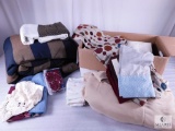 Lot of Assorted Linens - Comforter, Blankets, Curtains, Sheets and More