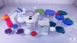 Lot of Assorted Food Containers, Salad Spinner, Canisters and More