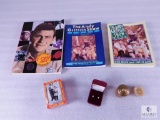 Lot Andy Griffith Books & Collector Cards and Opal Pierced Earrings
