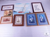 Lot Assorted Wall Plaques, Framed Prints and Artwork