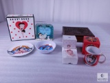 Lot Betty Boop Collectibles & Vintage Wood Carved Jewelry Box