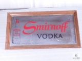 Smirnoff Vodka Framed Mirror Advertising 26.5