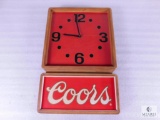 Vintage Coors Beer Advertising Wall Mount Clock 13