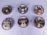 Set of 6 Bradford Exchange Nature's Nobility 3D Wall Plates Plaques