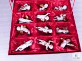 The Heralding Angels Ceramic Ornament Set in Original Box