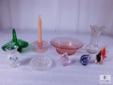 Lot Assorted Glass Decorations includes Hand Blown Paperweights