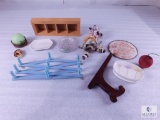 Lot Assorted Household Decorations - Porcelain, Ceramic, Pottery, Wood and more