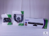 New XBox 360 Wireless Wheel, Controller and Kinect Sensor