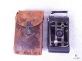 Vintage Kodak Jiffy Camera with Pull Out Bellows in Leather Case